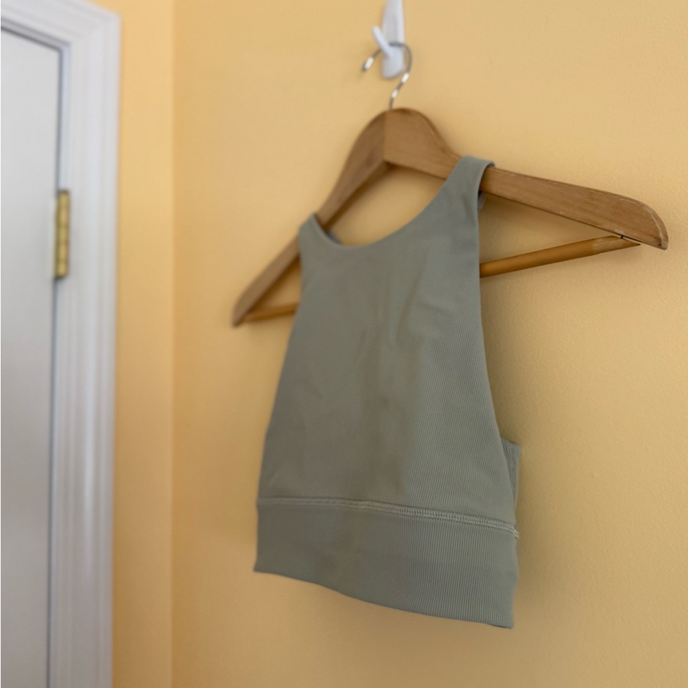 Sage Green Lululemon Crop Top